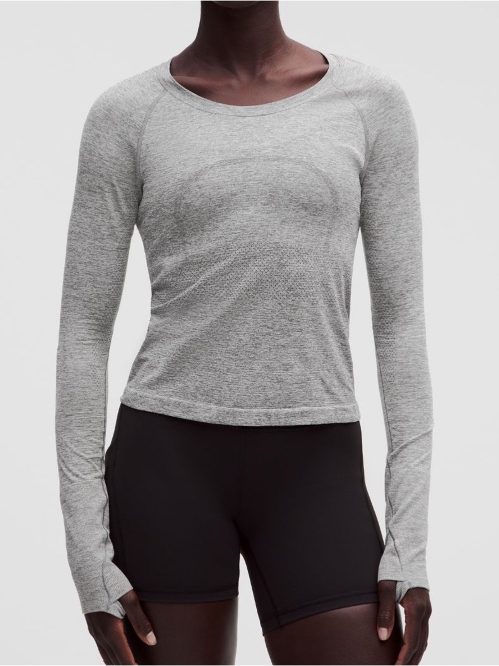 lulu Grey Long-Sleeve Top